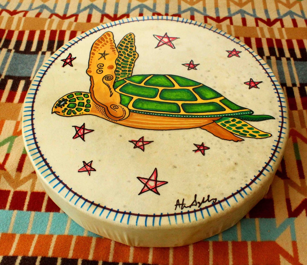 16-inch Turtle Drum - $900.00