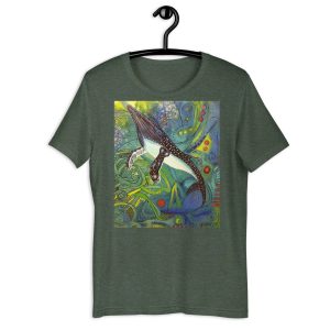 T-Shirt - Humpback With 2 Silver Stars (Forest Green) - Image 6